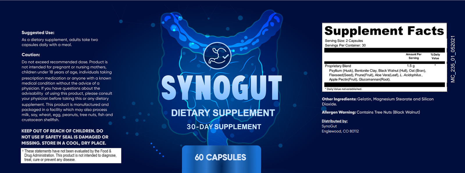real label of synogut