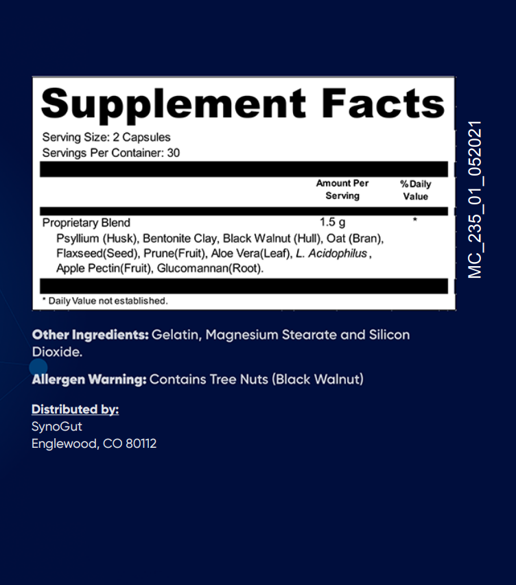 real label of synogut mobile